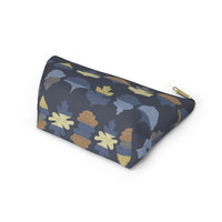 Frond Accessory Pouch w T-bottom in Indigo